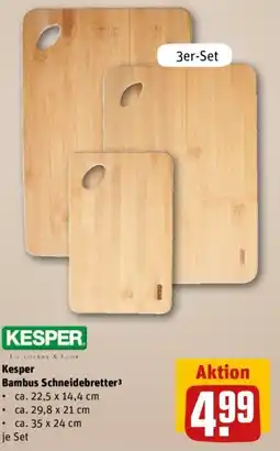 REWE Kesper Bambus Schneidebretter Angebot