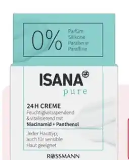 Rossmann Isana Pure 24H Creme Angebot