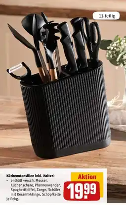 REWE Küchenutensilien inkl. Halter Angebot