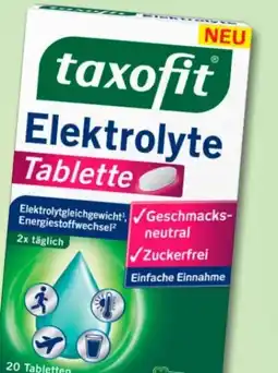 Rossmann Taxofit Elektrolyte Tablette Angebot