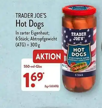 Aldi Nord Trader Joe's Hot Dogs Angebot