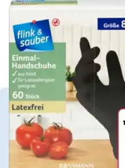 Rossmann Flink & Sauber Einmal-Handschuhe Nitril Angebot