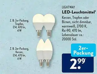 Aldi Süd Lightway Led-leuchtmittel Angebot