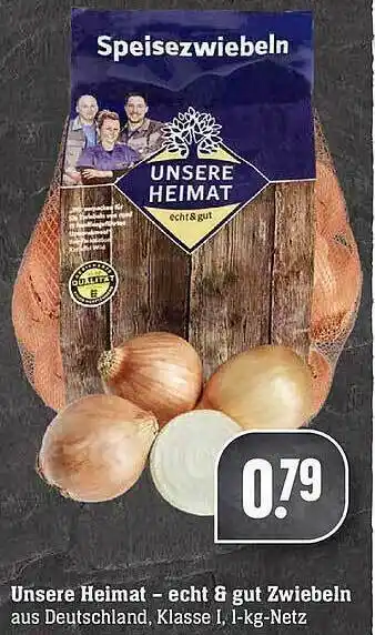 E-Center Unsere Heimat Zwiebeln Angebot