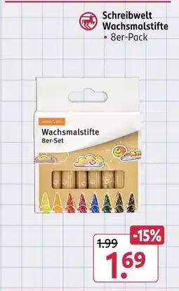Rossmann Schreibwelt wachsmalstifte Angebot