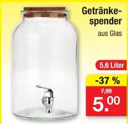 Zimmermann Getränkespender Angebot