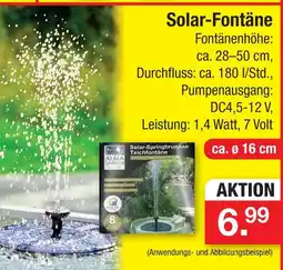 Zimmermann Alma garden deluxe solar-fontäne Angebot