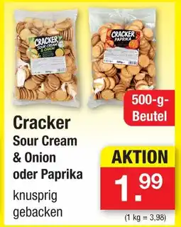 Zimmermann Cracker sour cream & onion Angebot