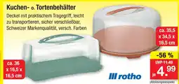 Zimmermann Rotho kuchenbehälter Angebot