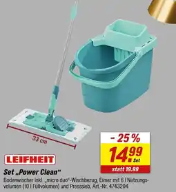 toom Baumarkt Leifheit set „power clean“ Angebot