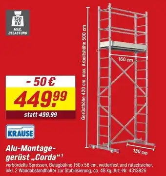 toom Baumarkt Krause alu-montagegerüst „corda“ Angebot