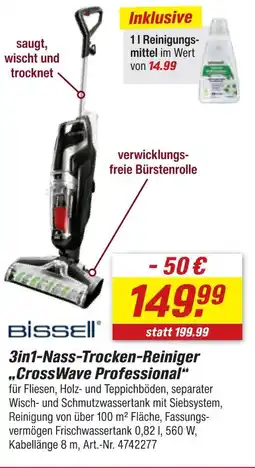 toom Baumarkt Bissell 3in1-nass-trocke „crosswave professional“ Angebot