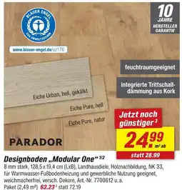 toom Baumarkt Parador designboden modular one Angebot