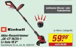 toom Baumarkt Einhell akku-rasentrimmer Angebot