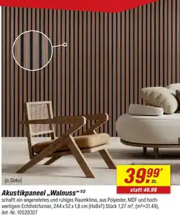 toom Baumarkt Akustikpaneel walnuss Angebot