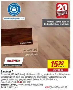 toom Baumarkt Toom laminat lapacho choco Angebot