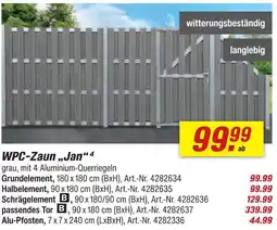 toom Baumarkt Wpc-zaun jan grundelement Angebot