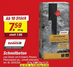 toom Baumarkt Toom schnellbeton Angebot