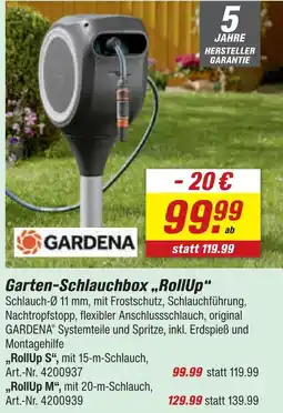 toom Baumarkt Gardena garten-schlauchbox rollup s Angebot