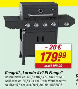 toom Baumarkt El fuego gasgrill „laredo 4+1“ Angebot