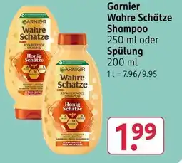 Rossmann Garnier wahre schätze shampoo oder spülung Angebot
