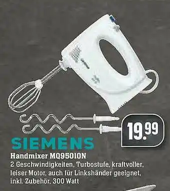 E-Center Siemens Handmixer MQ95010N Angebot