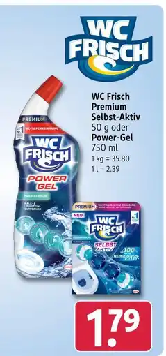 Rossmann Wc frisch premium selbst-aktiv oder power-gel Angebot