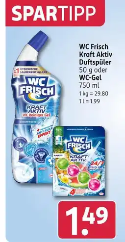 Rossmann Wc frisch kraft aktiv duftspüler oder wc-gel Angebot
