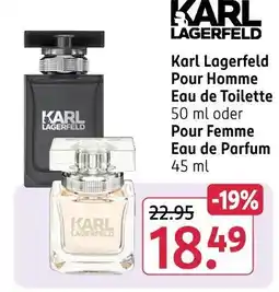 Rossmann Karl lagerfeld pour homme eau de toilette Angebot