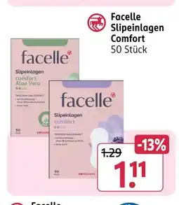 Rossmann Facelle slipeinlagen comfort aloe vera Angebot