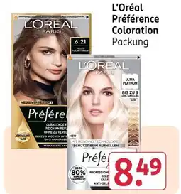 Rossmann L'oréal préférence coloration Angebot