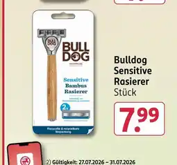 Rossmann Bulldog sensitive rasierer Angebot