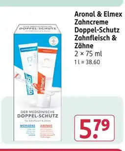 Rossmann Aronal & elmex zahncreme doppel-schutz zahnfleisch & zähne Angebot