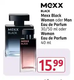 Rossmann Mexx black woman oder man eau de parfum Angebot