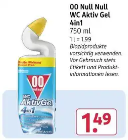 Rossmann 00 null null wc aktiv gel 4in1 Angebot
