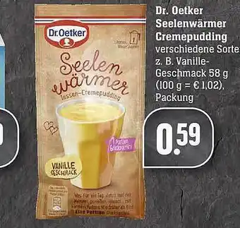 Edeka Dr. Oetker Seelenwärmer Crempudding Angebot