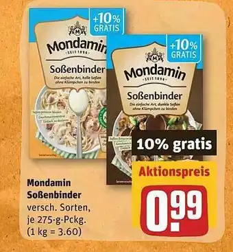 REWE Mondamin Soßenbinder Angebot