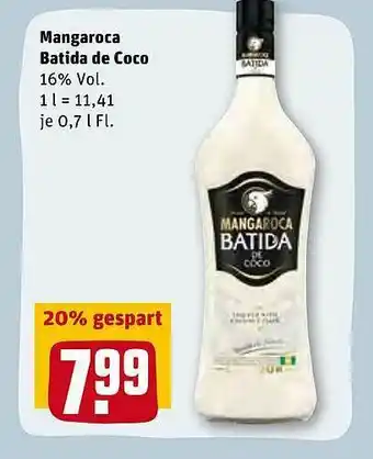 REWE Kaufpark Mangaroca Batida De Coco Angebot