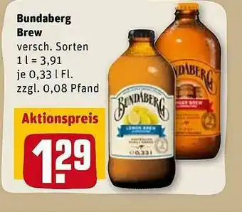 REWE Kaufpark Bundaberg Brew Angebot