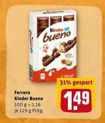 REWE Kaufpark Ferrero Kinder Bueno Angebot