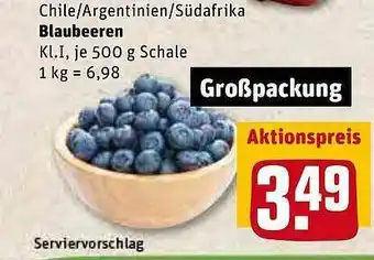 REWE Kaufpark Blaubeeren Angebot