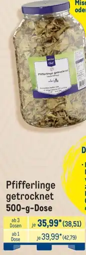 METRO Pfifferlinge getrocknet Angebot