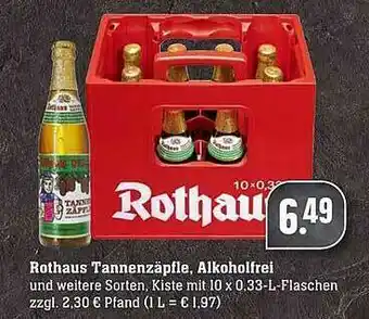 Scheck-in-Center Rothaus Tannenzäpfle, Alkoholfrei Angebot