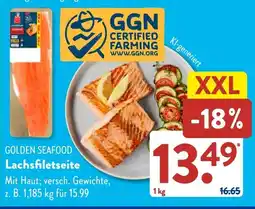 Aldi Süd GOLDEN SEAFOOD Lachsfiletseite Angebot