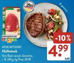 Aldi Süd MEINE METZGEREI Hüftsteak Angebot