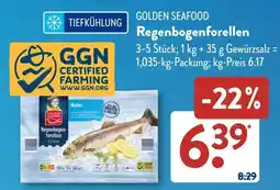 Aldi Süd GOLDEN SEAFOOD Regenbogenforellen Angebot