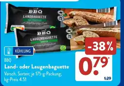 Aldi Süd BBQ Land- oder Laugenbaguette Angebot