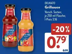 Aldi Süd DELIKATO Grillsauce Angebot