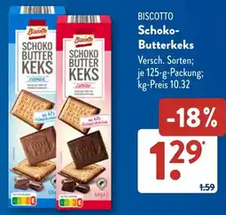 Aldi Süd BISCOTTO Schoko- Butterkeks Angebot