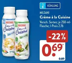 Aldi Süd MILSANI Crème à la Cuisine Angebot